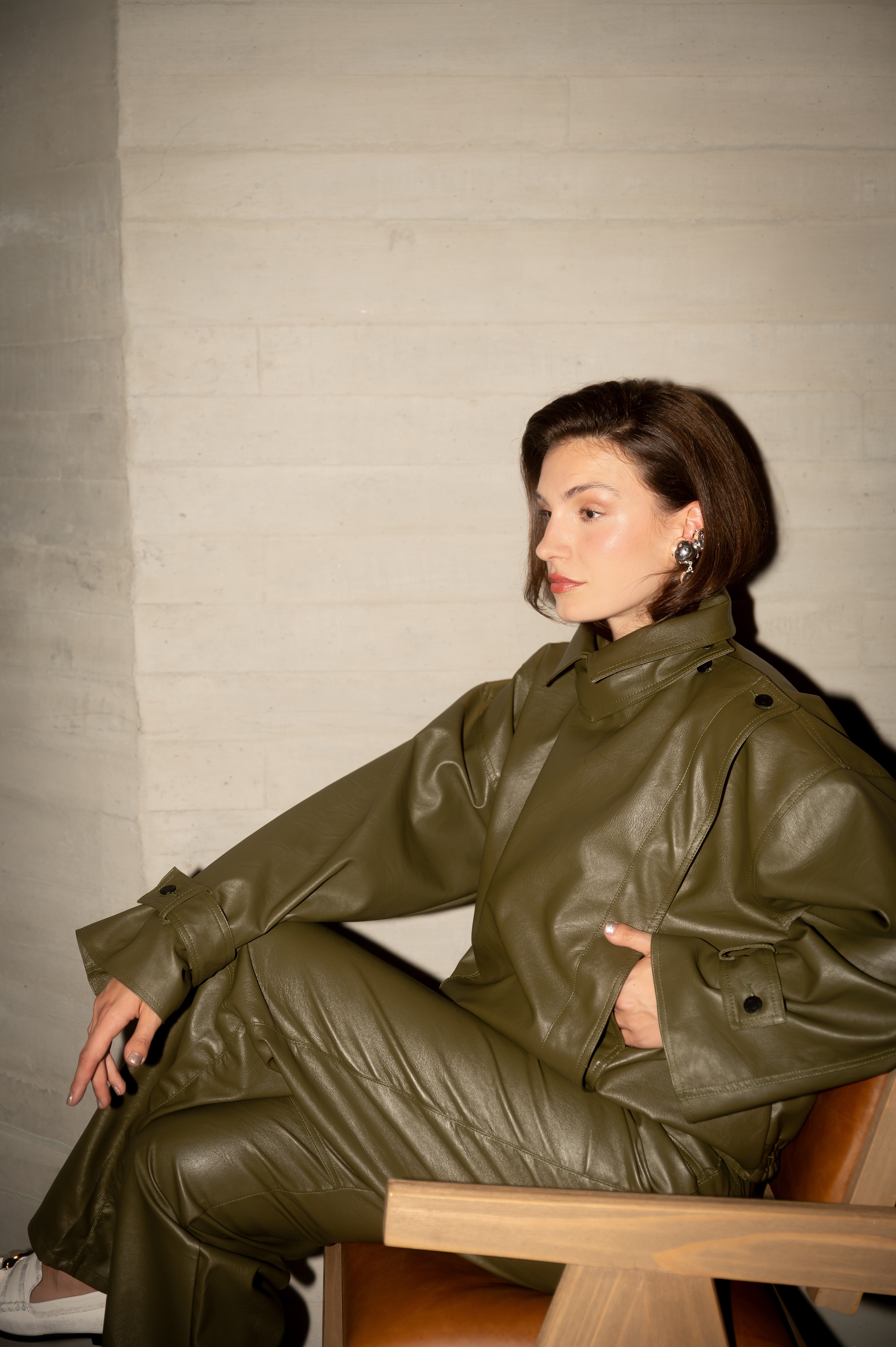 Too Rich For Your Drama Jacket In Olive