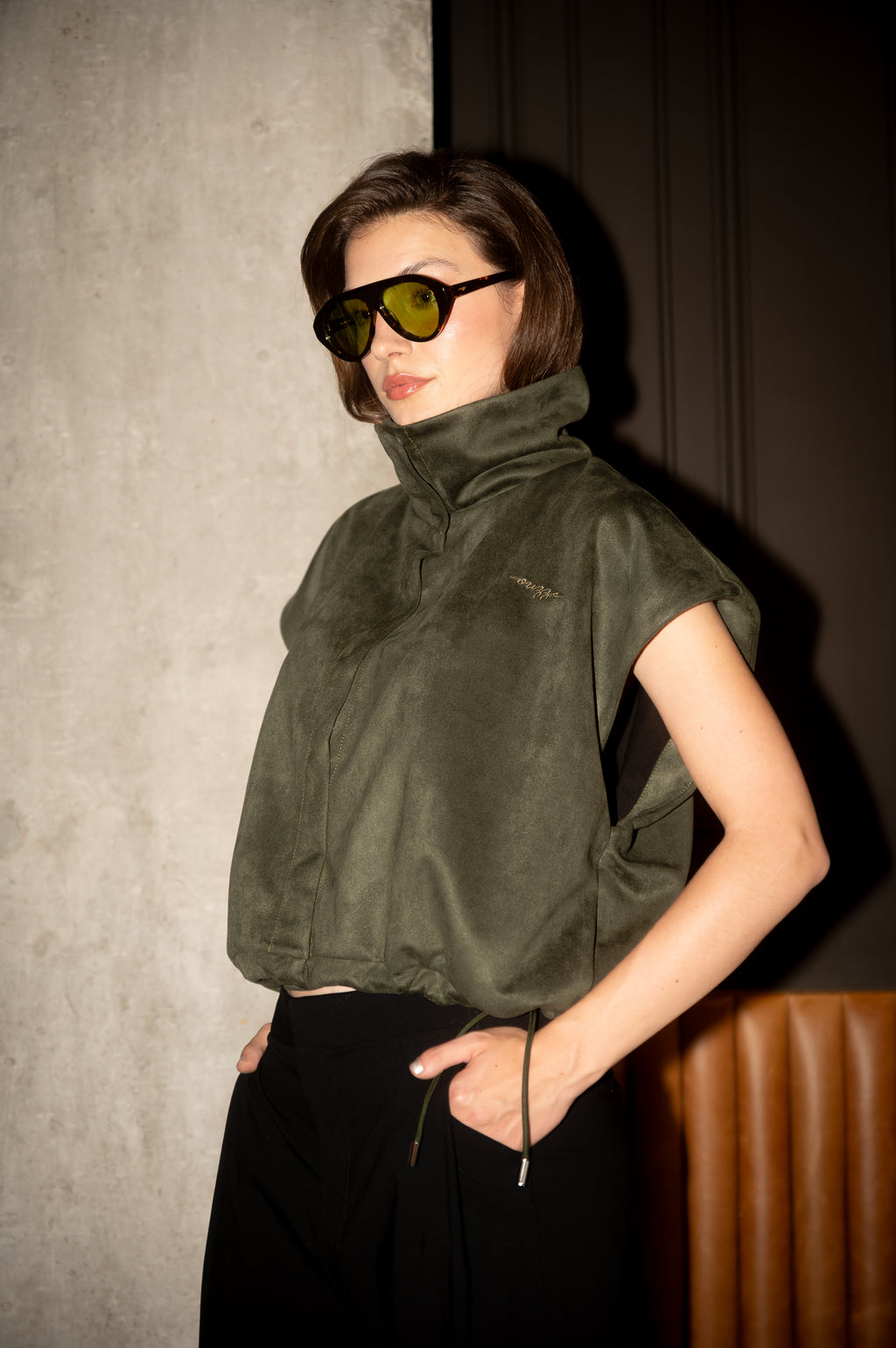 Olive Scandal Vest