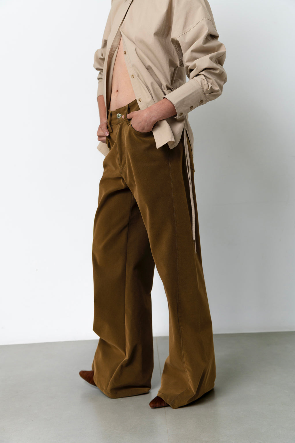 Olive Twist Pants