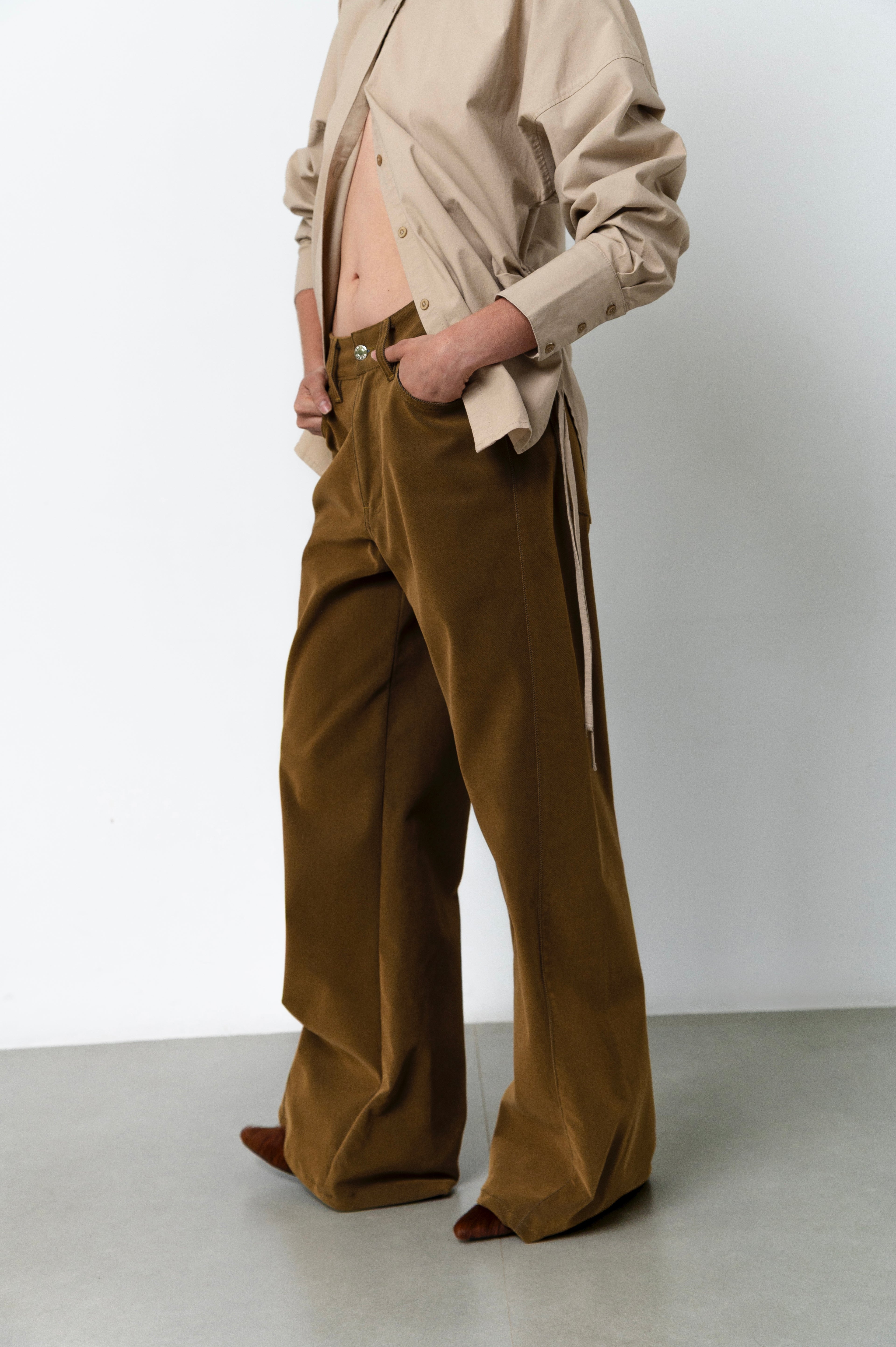 Olive Twist Pants