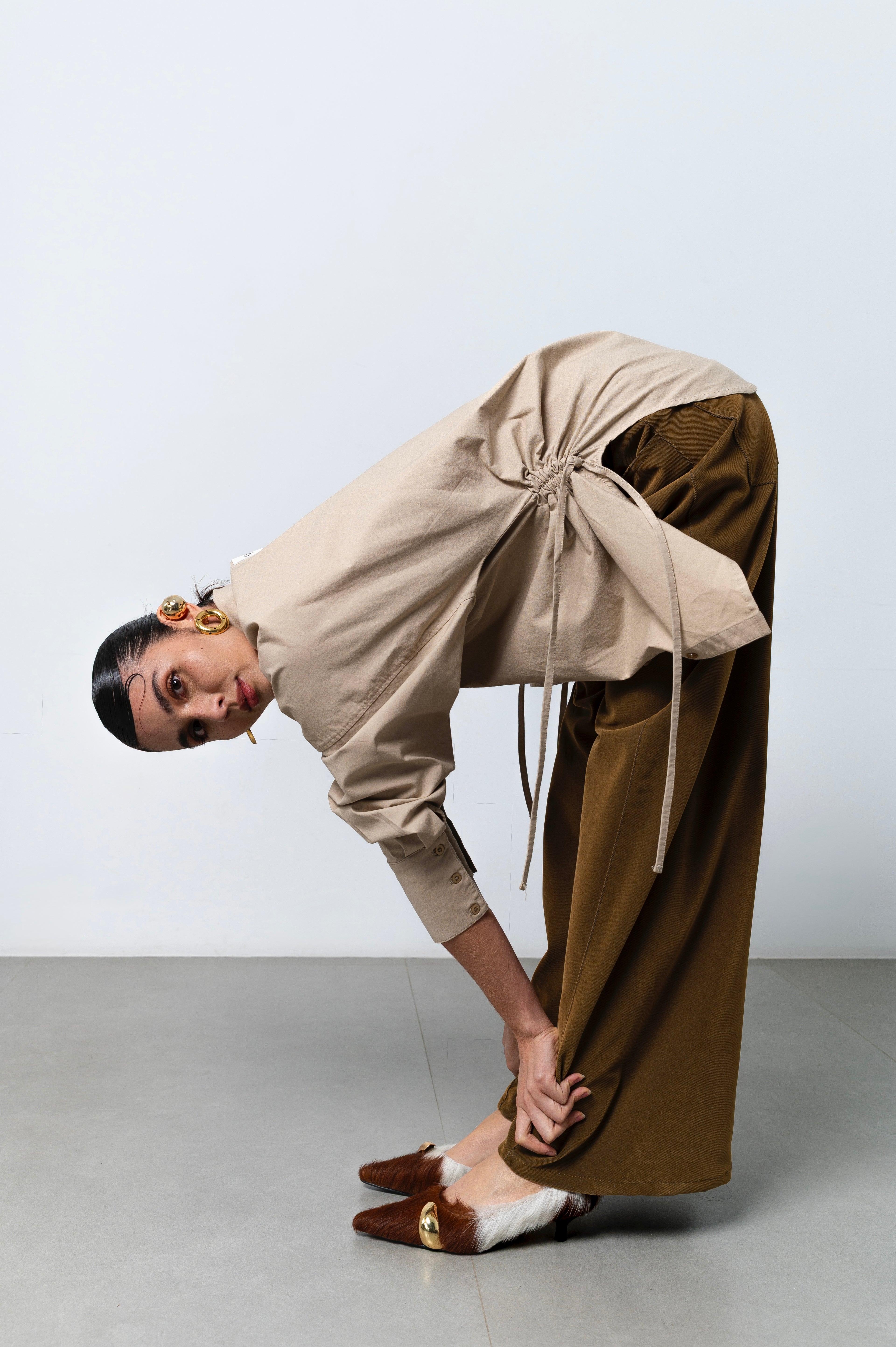 Olive Twist Pants