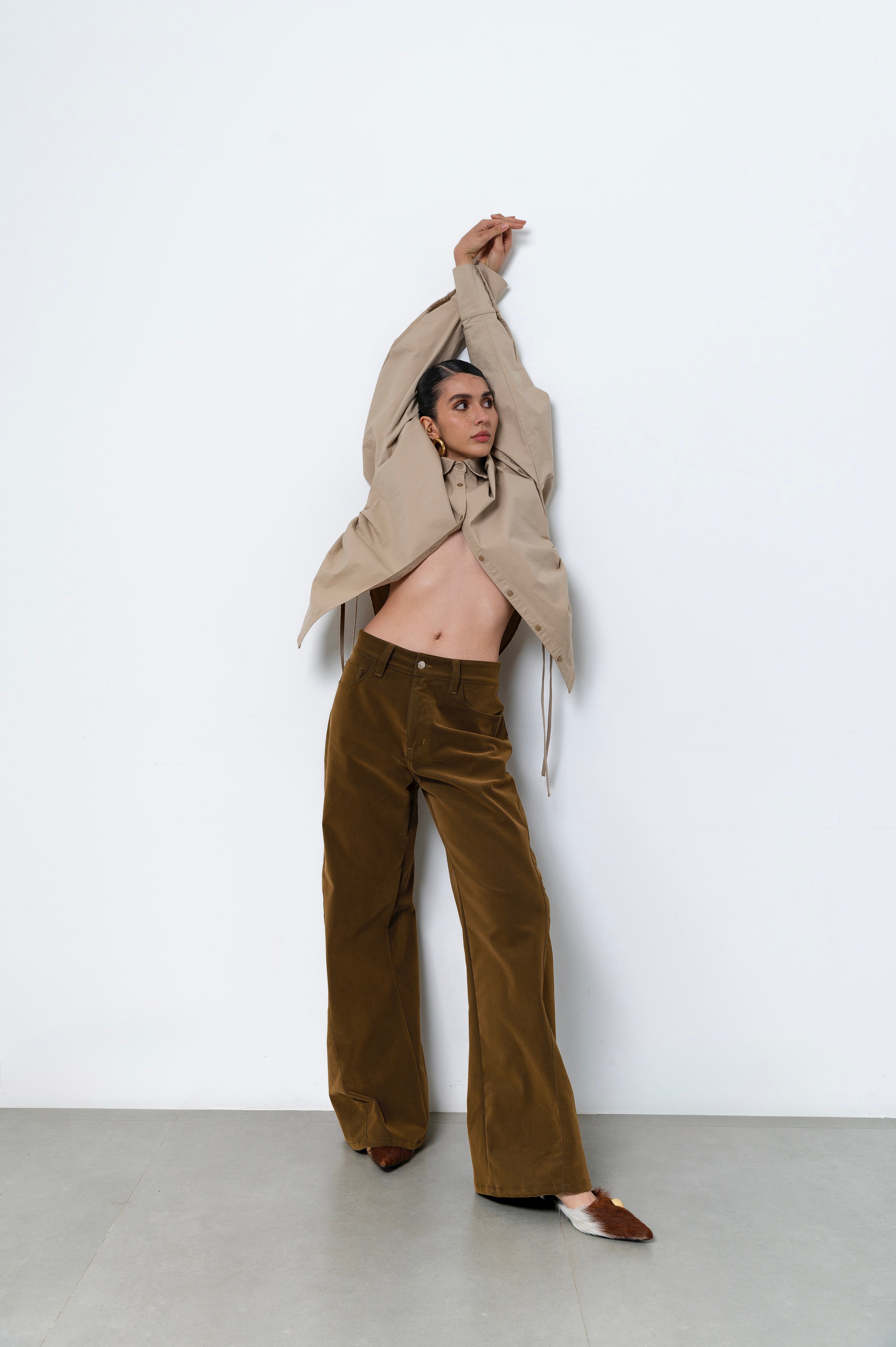 Olive Twist Pants